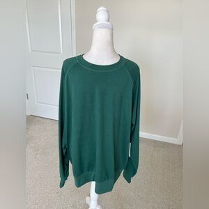 NWT Feat Hunter Green Unisex Roam Crewneck Longsleeve Shirt Size XL
